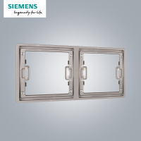 西门子(SIEMENS)开关插座 睿致钛银系列二联边框5UH81163NC02