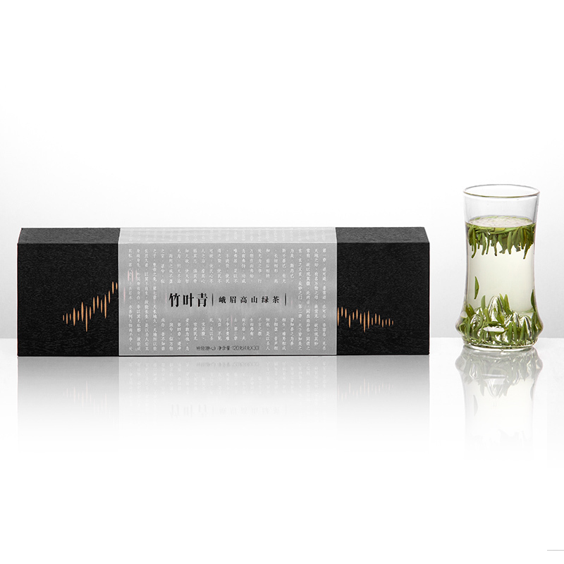[春茶上市]竹叶青茶叶2021新茶峨眉高山绿茶特级(静心)经典礼盒120g