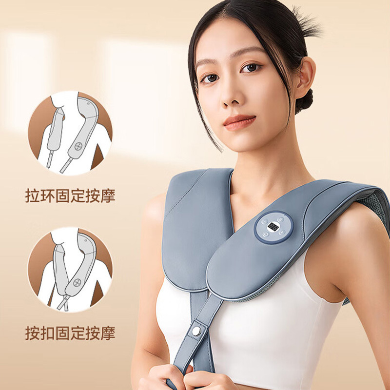 奥佳华颈椎按摩器OG2616自动定时温感热敷深层捶打按摩披肩高清大图