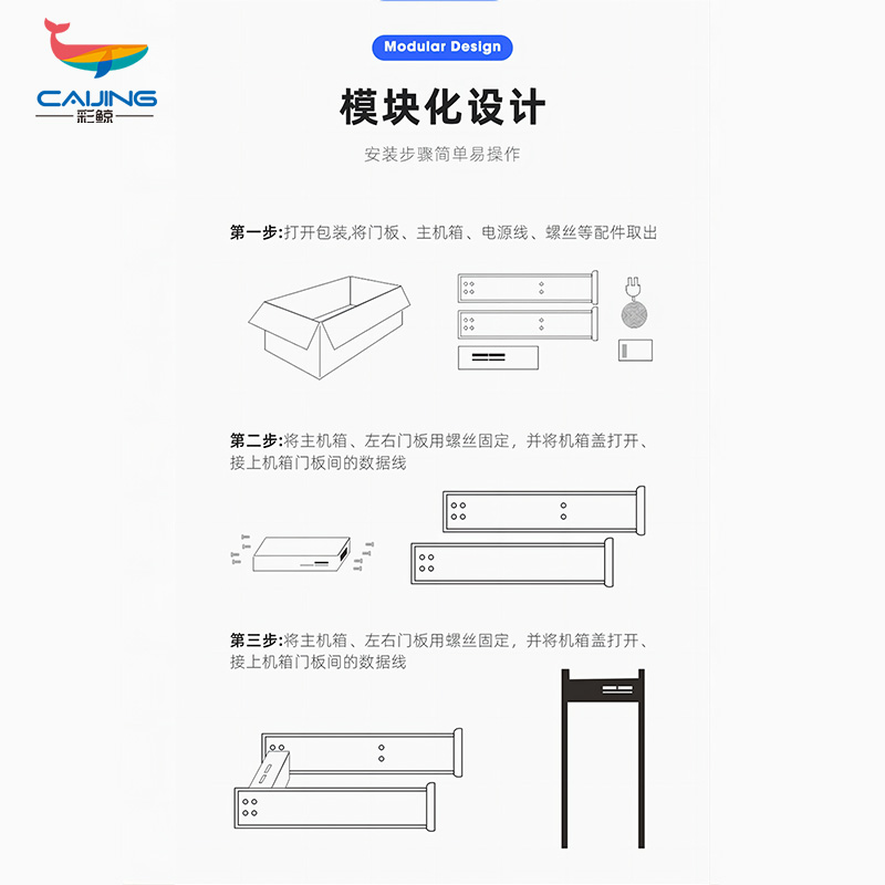 CJ-AJ01考场安检门金属安检门高精度安检门车站安检门金属探测门高清大图