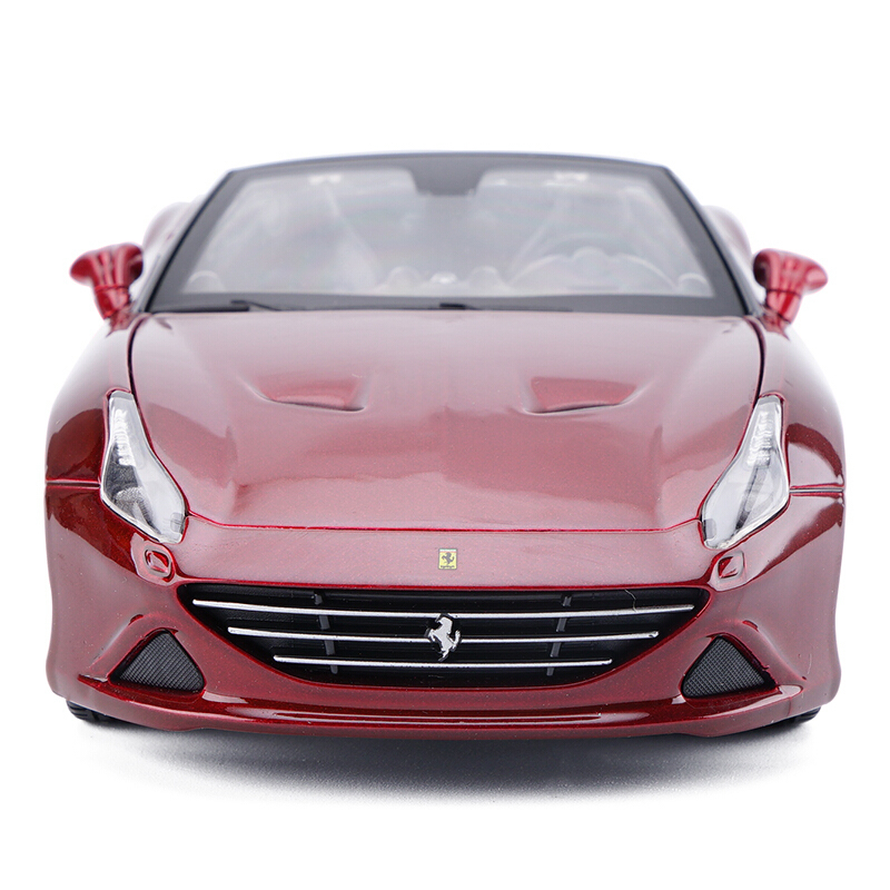 比美高124法拉利拉法458跑车汽车模型仿真合金玩具车加利福尼亚红色