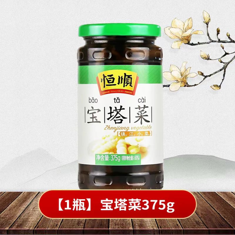 恒顺宝塔菜小菜375克瓶装 镇江小菜早餐搭配