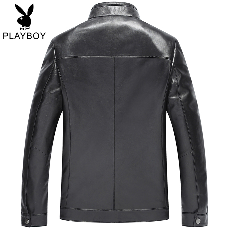 花花公子playboy男士皮衣