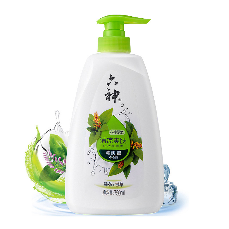 六神清凉爽肤沐浴露750ml