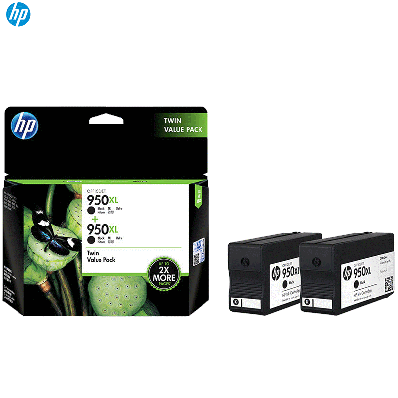 惠普（HP）T0A83AA 950XL 黑色墨盒 双包装高清大图