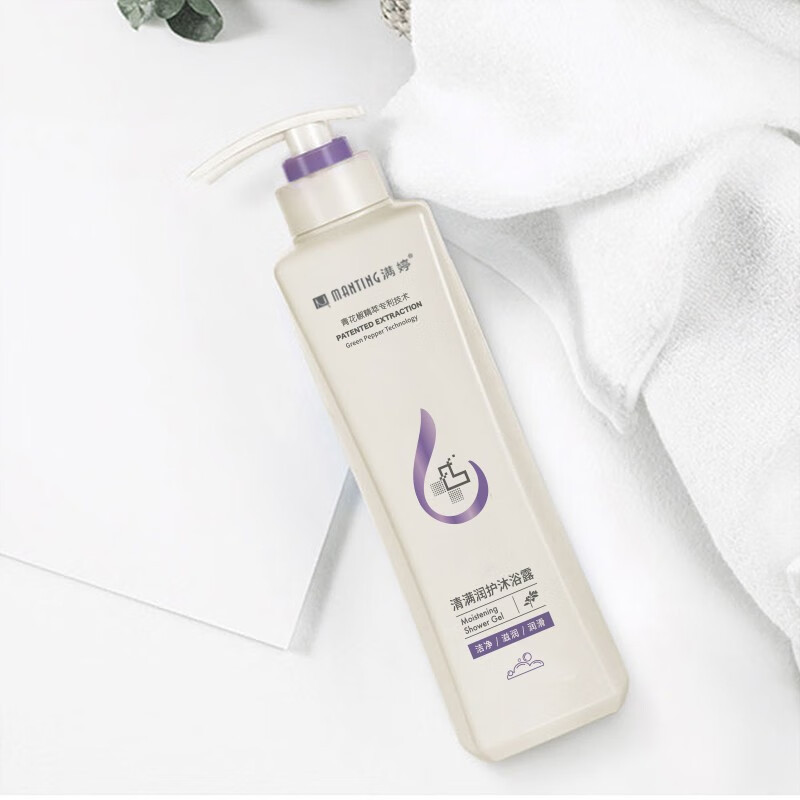 满婷(MANTING)清满润护沐浴露瓶装600ml深层营润美肤补水保湿沐浴露沐浴乳 清满润护沐浴露高清大图
