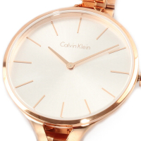 卡尔文·克莱恩(Calvin Klein)手表 GRAPH系列 简约金色石英女士手表K7E23646