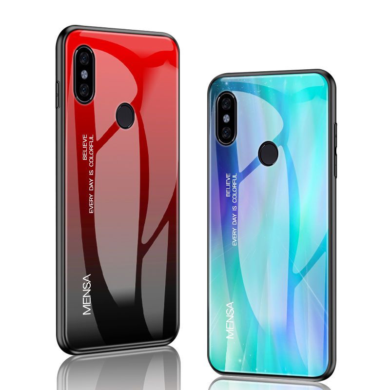 红米note5手机壳红米5plus手机套保护壳全包防摔玻璃镜面外壳硅胶