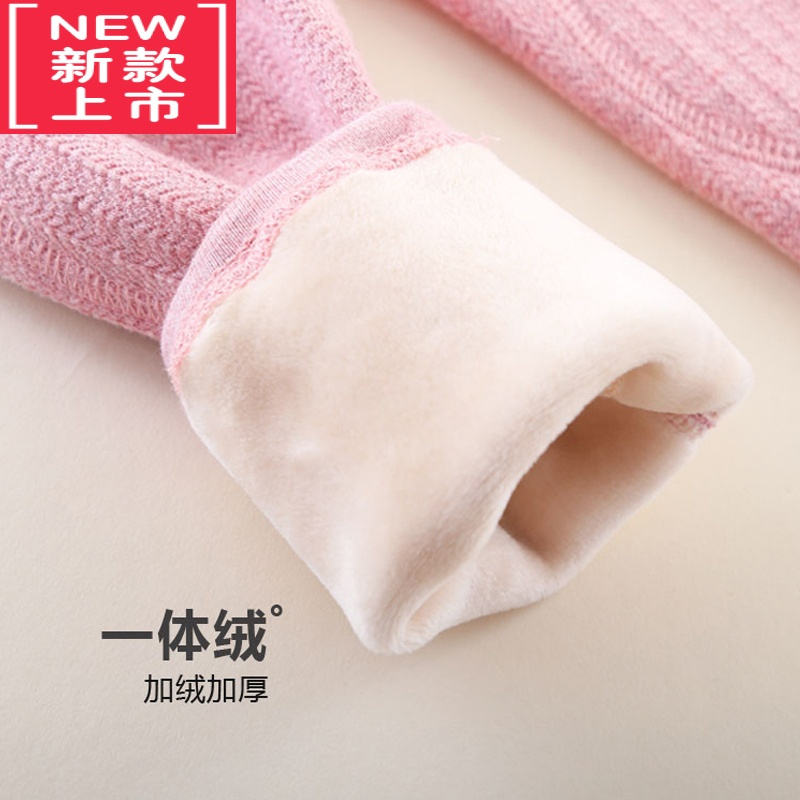 可莉允女童保暖裤加绒内穿一体绒秋冬款秋裤棉裤女孩冬季中大童宝宝