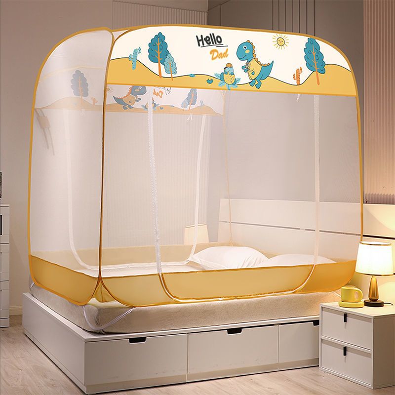 免安装蒙古包蚊帐家用1.8x2米双人床1.5米学生宿舍单人0.9m