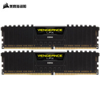 美商海盗船(USCORSAIR)32GB(16G×2)套装 DDR4 3600 台式机内存条 复仇者LPX系列 游戏型