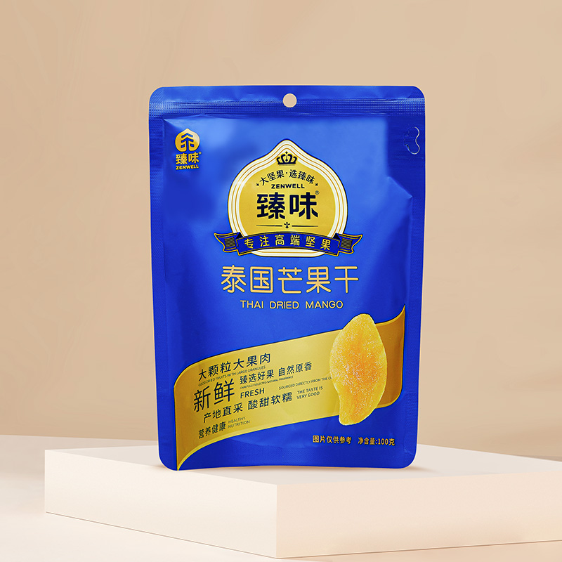 臻味100g泰国芒果干2袋(共200g)16小时循环轻烘丰富维生素A、C、D、E、B1、B2高清大图