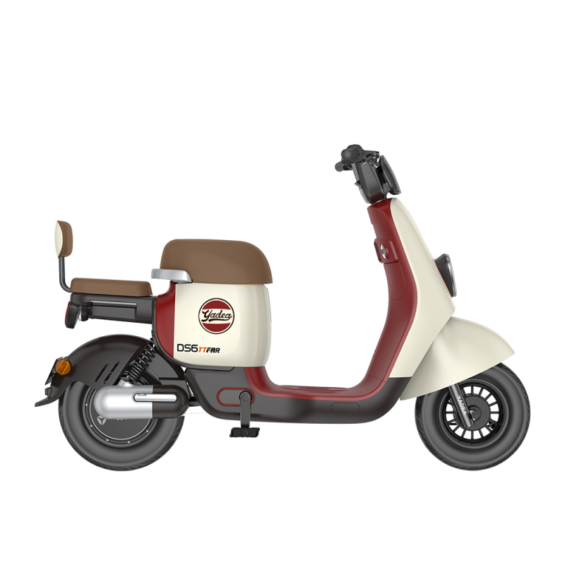 雅迪 冠能li ds6智趣版 新国标智能电动自行车 奶油白色