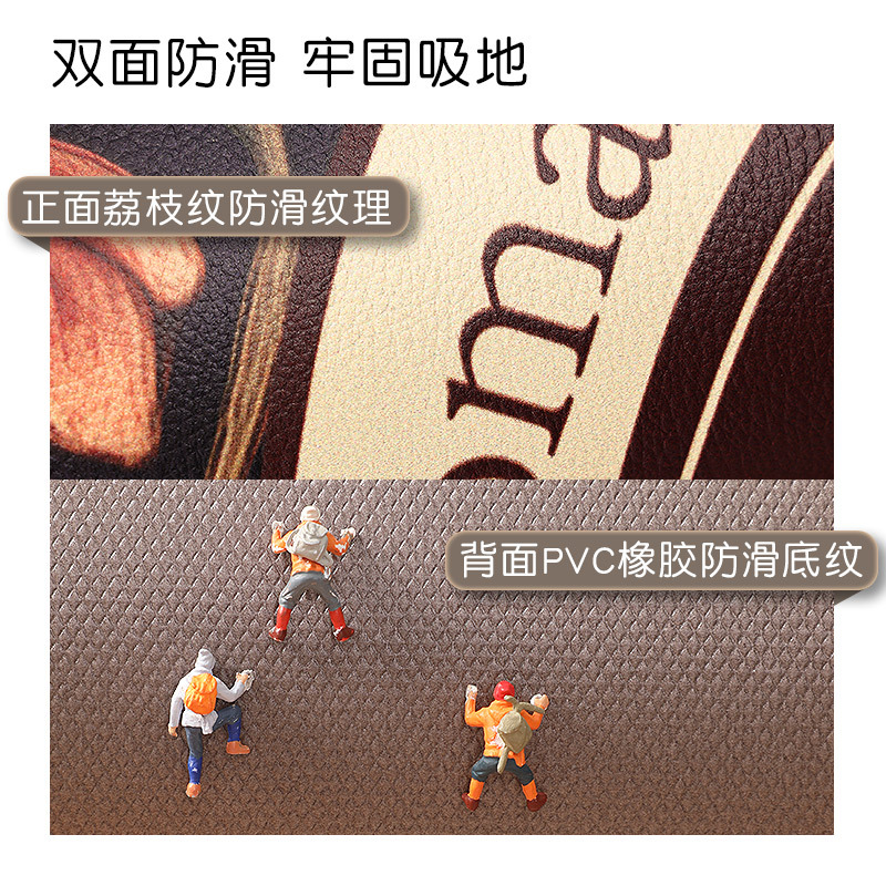 地垫入户门脚垫新款美式进门口可擦免洗皮革垫子室内客厅玄关地毯