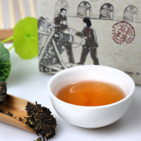 泾河茯茶 泾阳茯茶 陕西特产黑茶 金花手筑茯砖茶 知青情知青味礼盒装茶叶400克