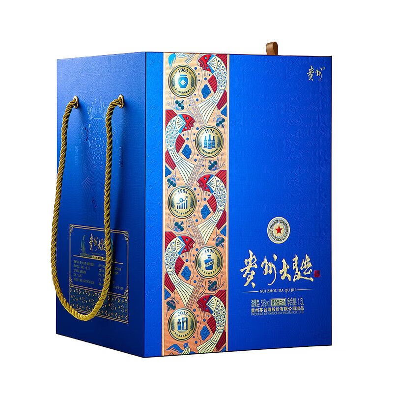 茅台股份贵州大曲似水流年酱香型白酒53度1500ml