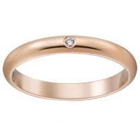 cartier卡地亚18k金玫瑰金单钻简约大气1895结婚求婚订婚对戒戒指b