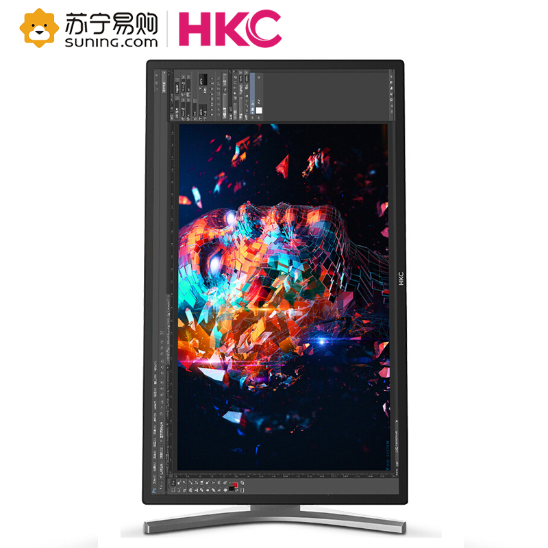 惠科(HKC)T7000钻石版 27英寸2k显示器IPS专业设计绘图10.7亿色99%AdobeRGB旋转升降竖屏