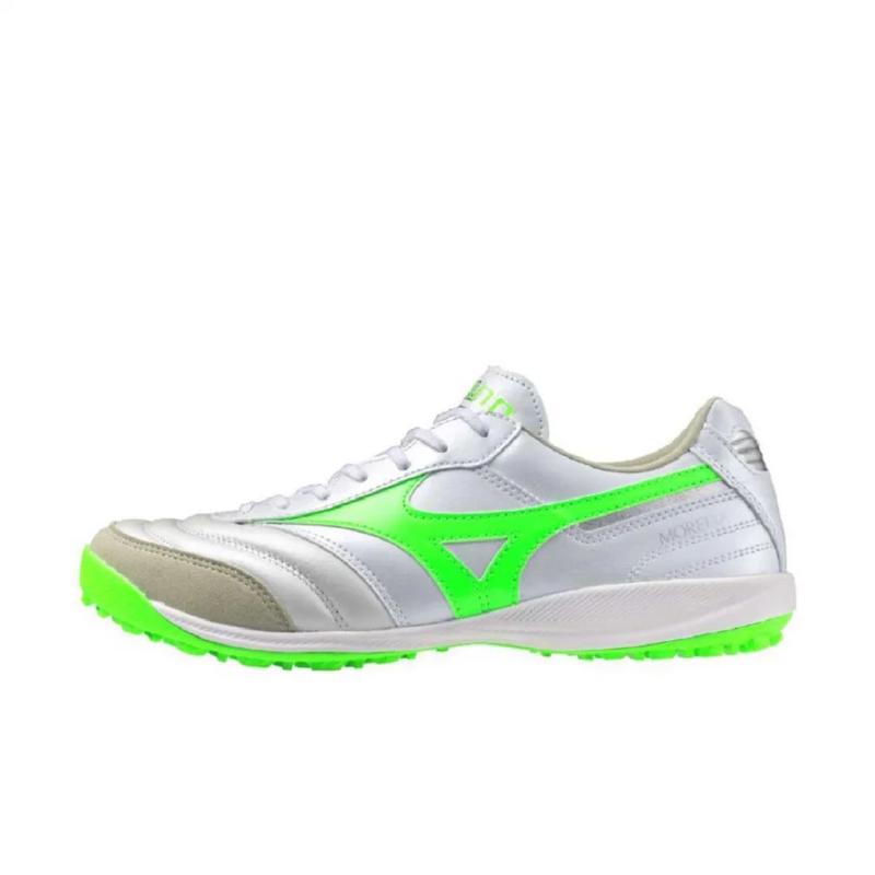 美津浓(Mizuno)男子综合训练鞋轻量灵活透气环保设计室内健身鞋白 White_×_Green 41