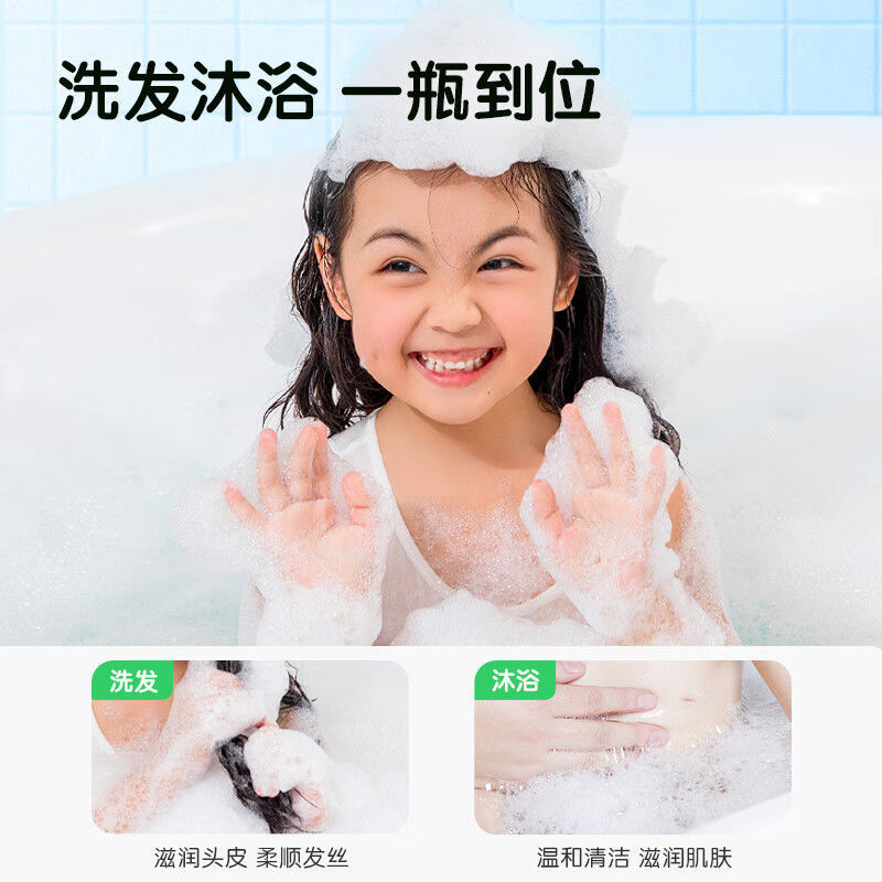 青蛙王子儿童清爽洁净洗发沐浴露 (牛奶)1.1L*2高清大图