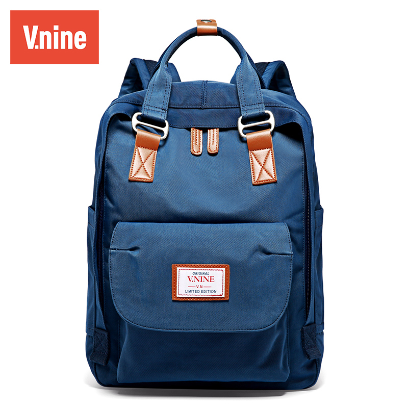 第九城书包男女大学生时尚流行潮流甜甜圈双肩包女韩版帆布背包报价_