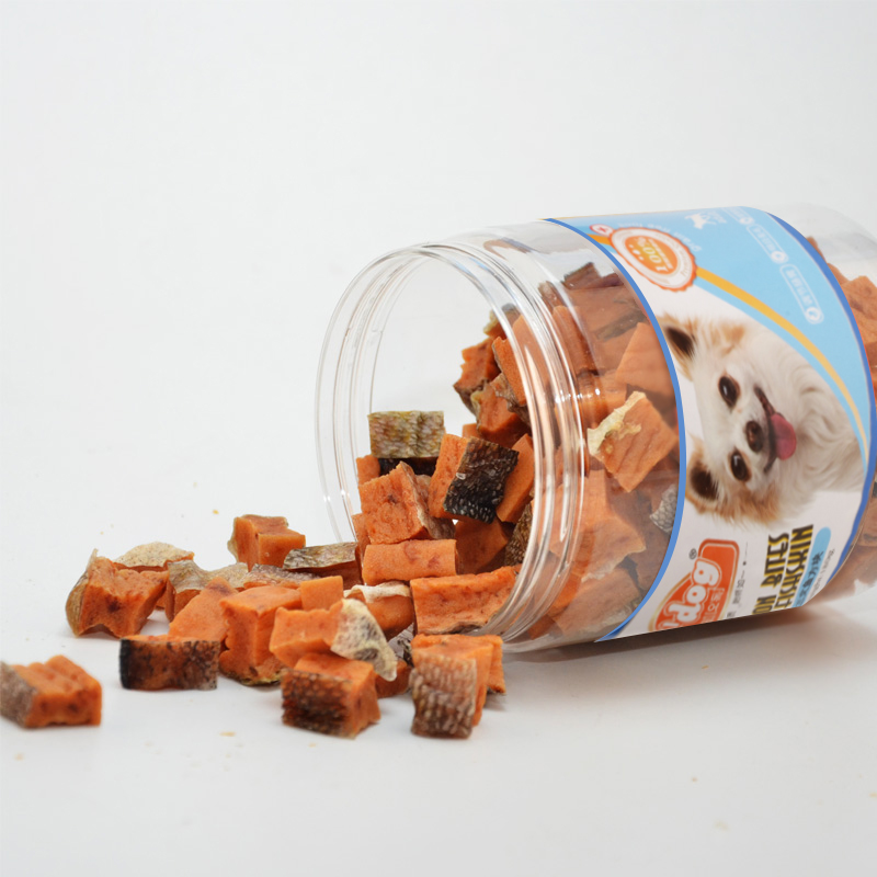 傲宠o’dog宠物食品 狗狗三文鱼块 零食 鱼皮肉块 泰迪比熊 小型犬零食 幼犬训练零食高清大图