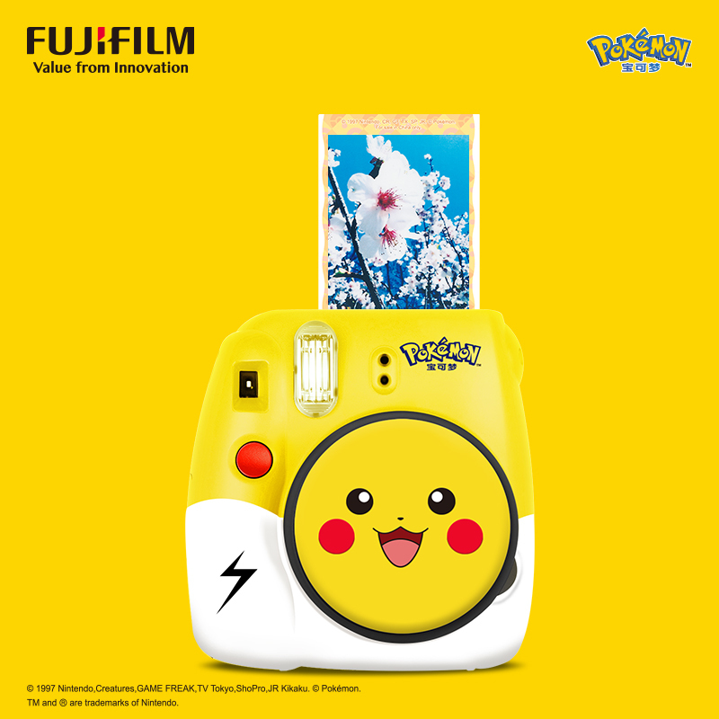 富士(FUJIFILM)INSTAX 立拍立得 一次成像 胶片相机 mini9宝可梦皮卡丘相机 富士定制相机 单机标配