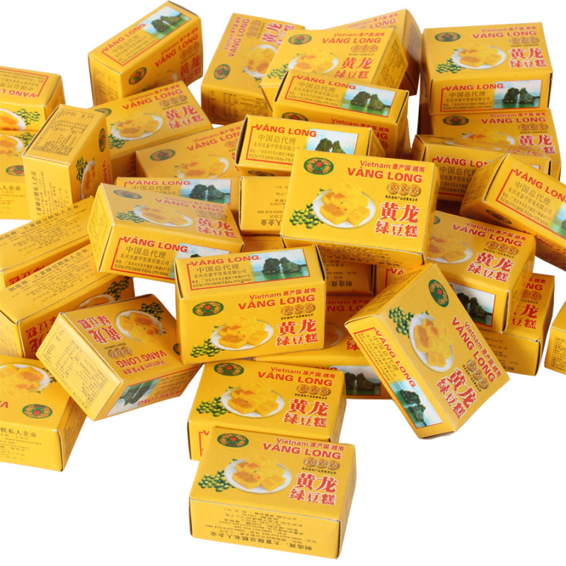 【42盒装】进口越南黄龙绿豆糕410g/42小盒好吃的网红零食饼干糕点特产休闲食品