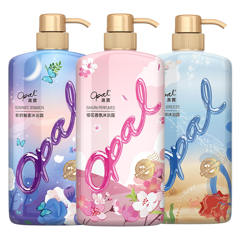 澳宝 沐浴露乳套装氛600ml*3玩美香氛留香补水保湿男女士家庭装高清大图