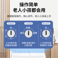 威力7公斤kg家用大容量半自动洗衣机双缸操作简单旋钮控制优质双电机动力十足洗脱分离 XPB70-7082S