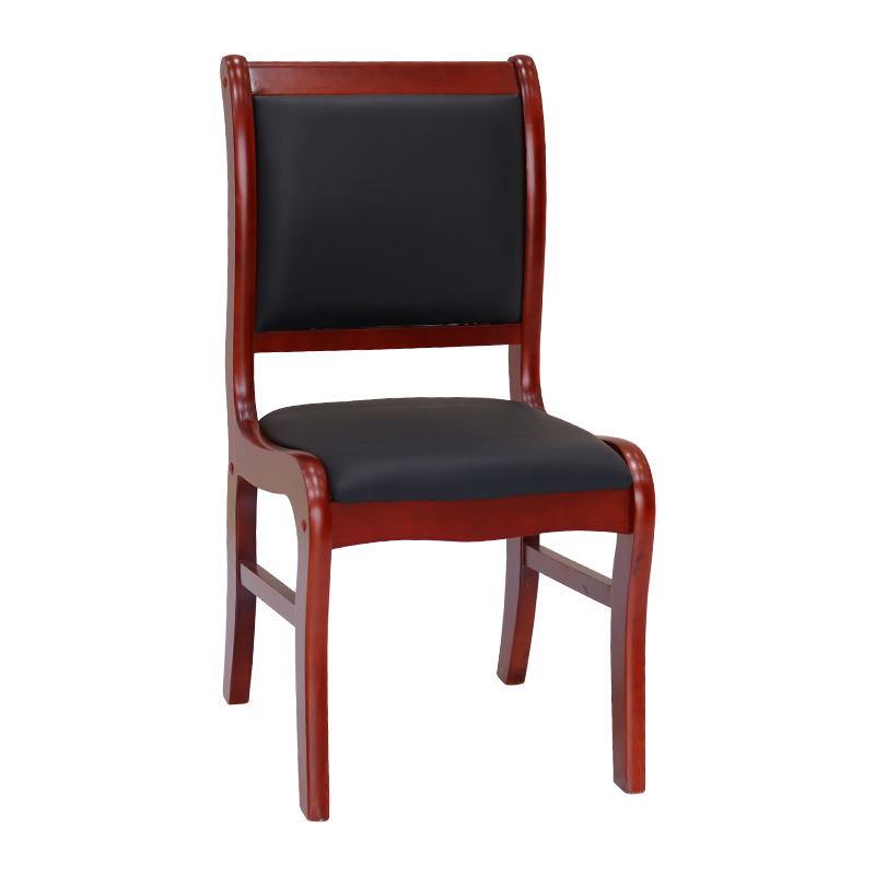 94027 会议椅实木电脑椅木质办公椅 职员椅 无扶手会议椅(2把起发货)