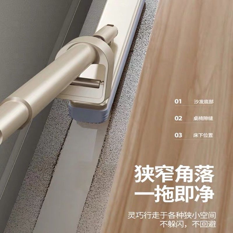 宝家洁吸水海绵拖把免手洗家用懒人挤水舒棉拖布胶棉海绵头蓝小鱼 含一个头
