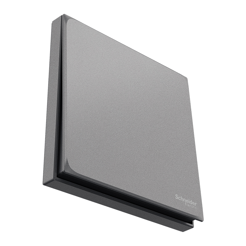 [新品]施耐德电气开关插座 皓呈系列薄雾灰色 86型墙壁开关 10A开关 一开单开双控电源插座面板带开关电源插座纯平无框高清大图