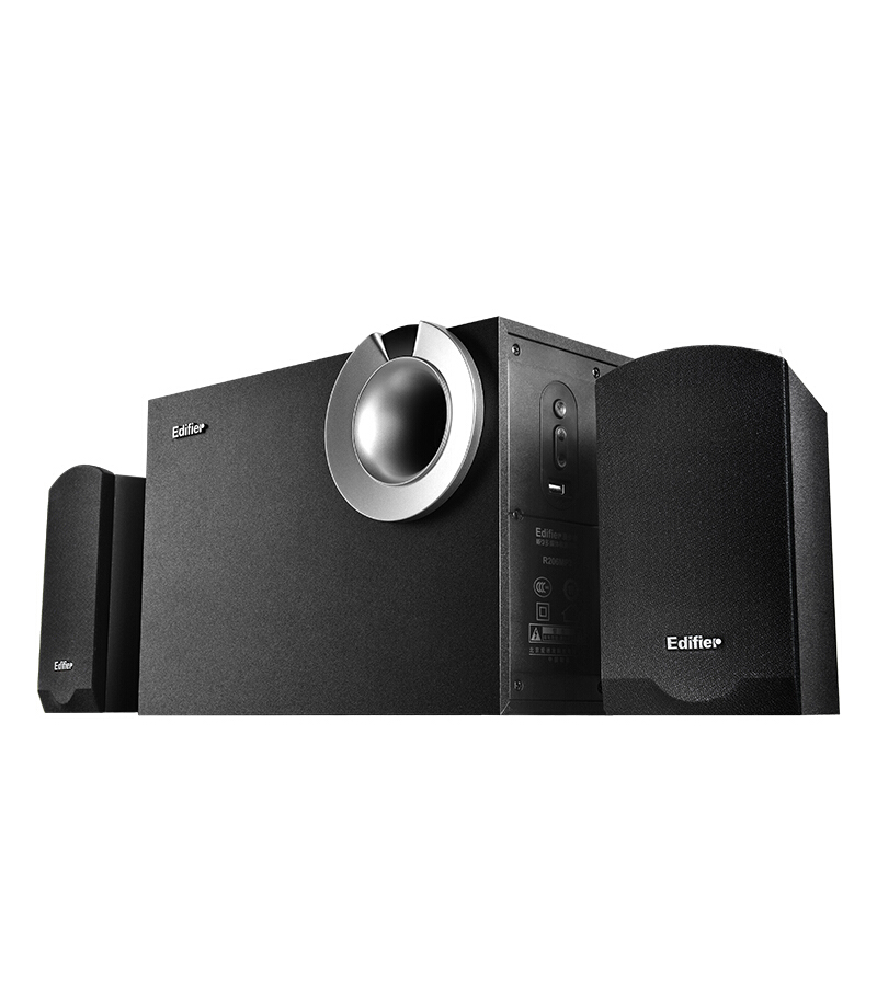 edifier漫步者r206p多媒体电脑音箱21木质台式机低音炮音响参数