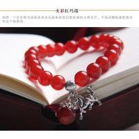 包邮天然红玛瑙12生肖祈福手链 本命年十二生肖女款手链特价9.9元送女朋友老婆生日礼物送女朋友七夕情人节礼物