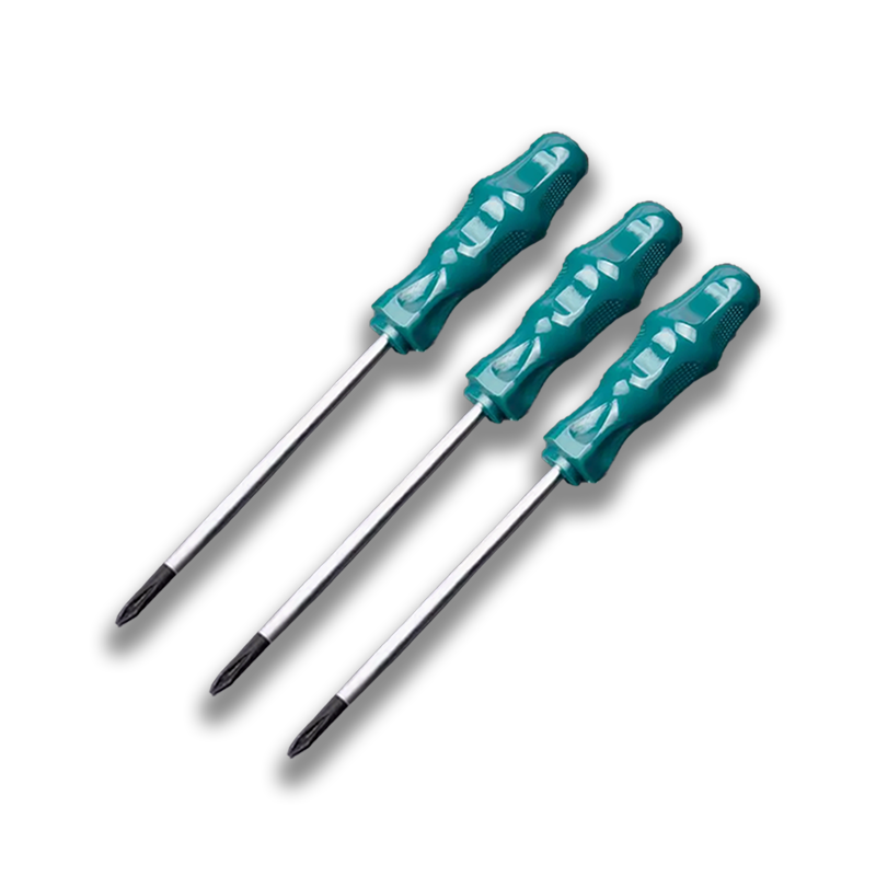 立伟铁牛绿胶炳螺丝刀3*75mm十字型/把高清大图