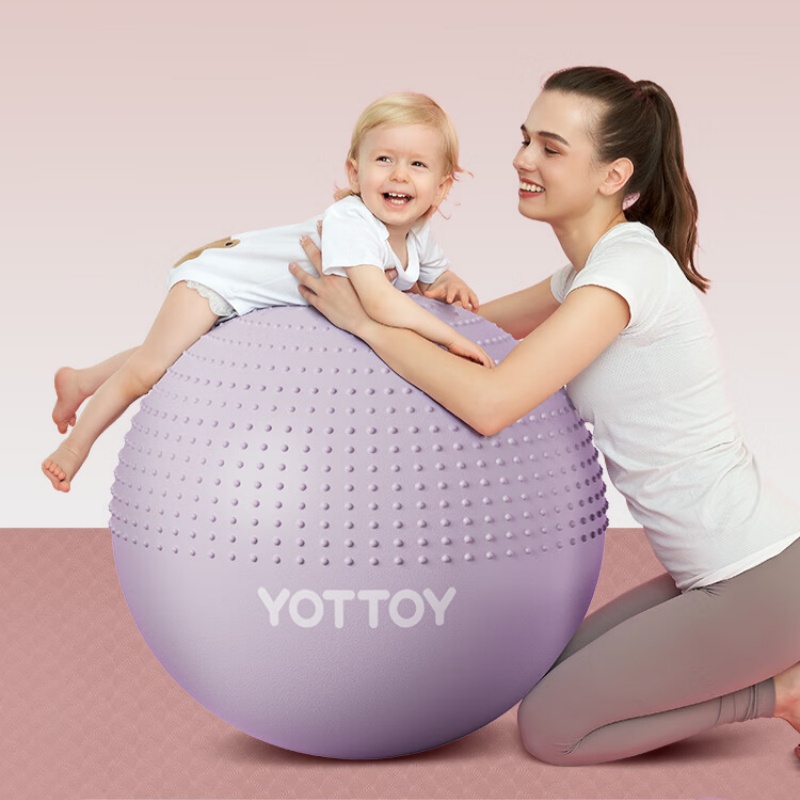 yottoy瑜伽球带刺颗粒加厚防爆大龙球儿童感统训练球宝宝按摩球-65m