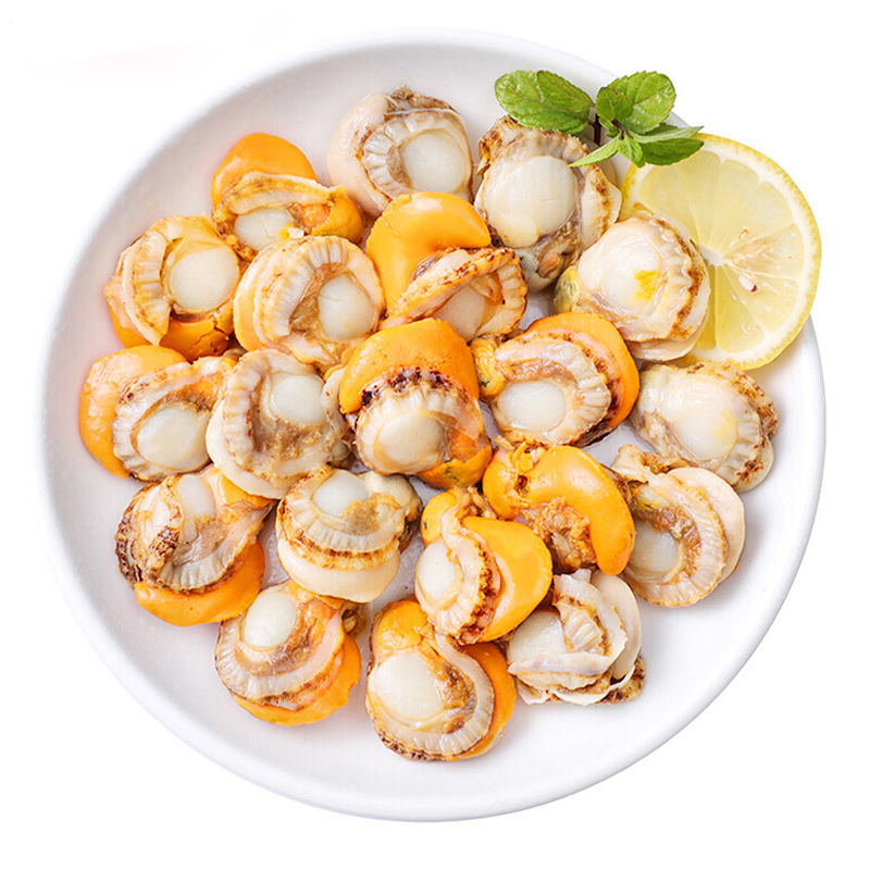 肉1000g 50-60粒/500g 无冰衣 鲜活冷冻 海鲜蒜蓉粉丝超大鲜贝袋装