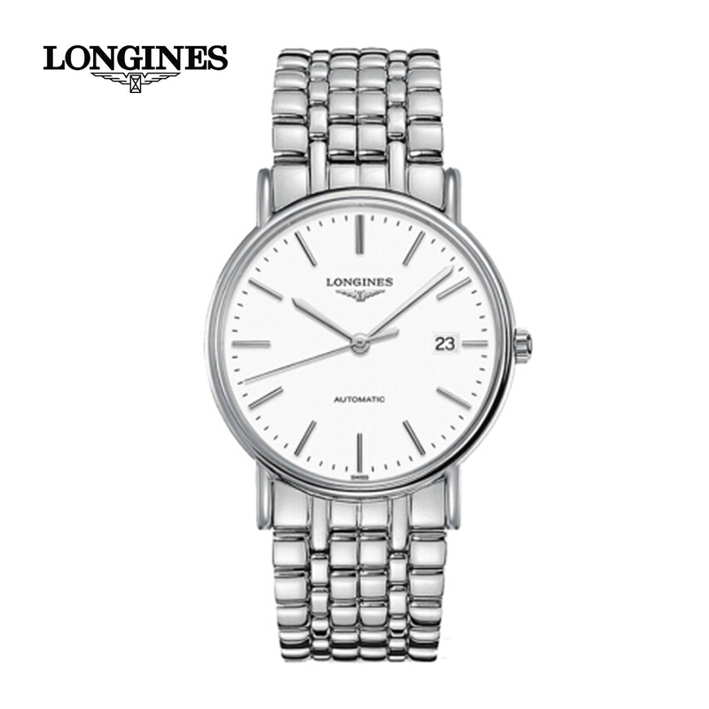 LONGINES 浪琴时尚系列钢带男士全自动机械表L4.921.4.12.6