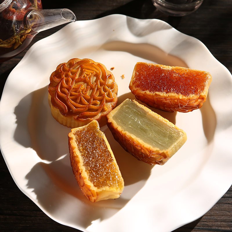 宏远 广东 广式月饼 水果迷你 中秋月饼礼盒 450g 豪华铁盒装