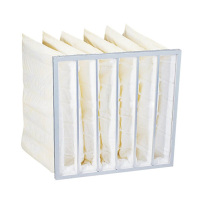 汇特益 合成纤维F5中效袋式过滤器 铝合金外框镀锌内框 白色无纺布 592*287*530*6P(单位:个)货期11天