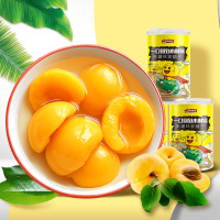 【林家铺子旗舰店】新鲜黄桃水果罐头425g*6罐烘培材料休闲食品