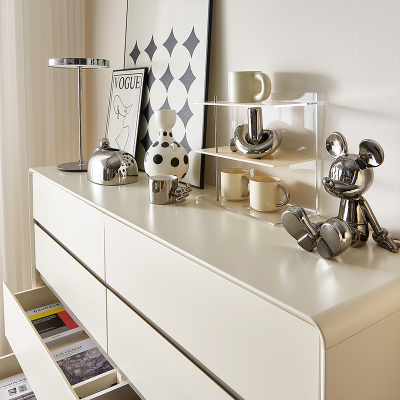 全友家居现代简约斗柜卧室收纳柜宽大台面大容量储物柜斗柜高清大图