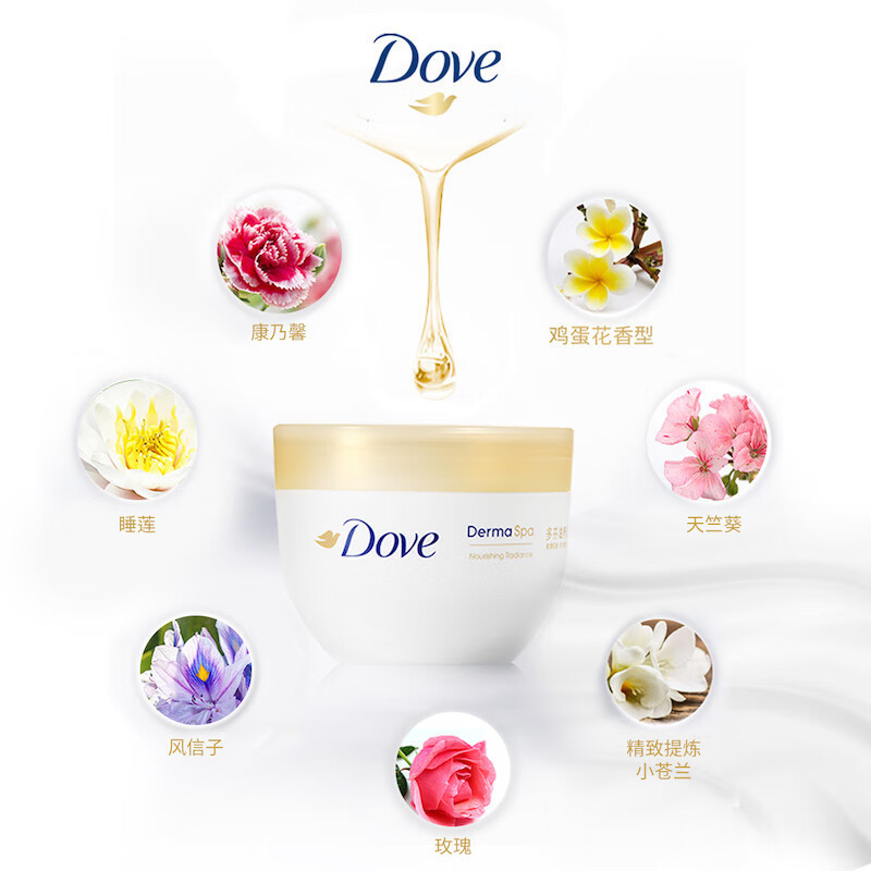 多芬大金碗 滋养保湿身体乳300ml 保湿芳香(包装随机)