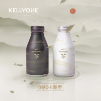 KellyOne一茶330ml*2罐无糖0卡元气乌龙茶饮料岁时皆春(白色)+凝芳奇兰(黑色)-1+1套装