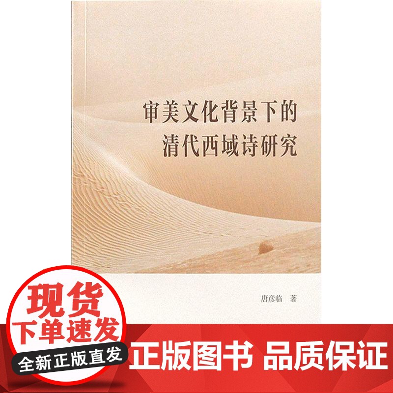 审美文化背景下的清代西域诗研究 上海古籍出版社西域诗人创作研究历史学文化人类学民俗学高清大图