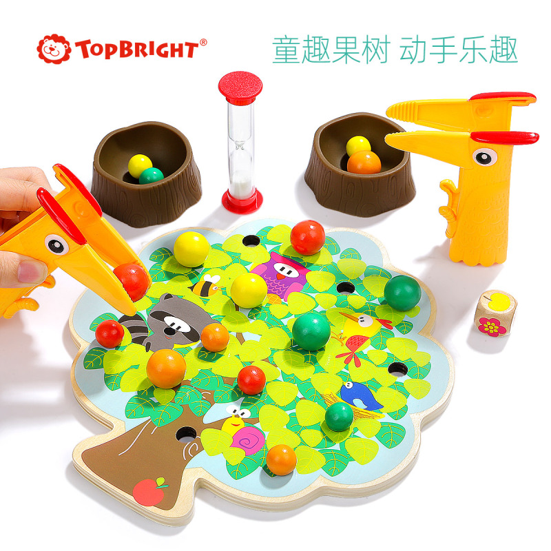 特宝儿(topbright)小鸟吃果实夹夹乐儿童玩具小孩益智玩具 男孩女孩玩具120379