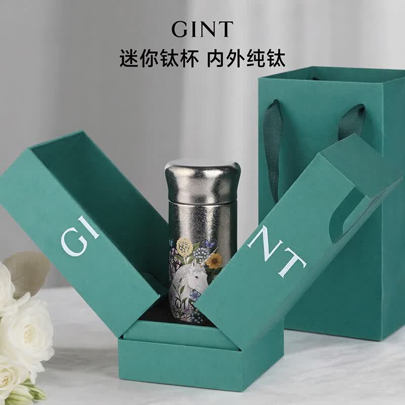 嘉特GiNT 纯钛迷你保温杯200ml GTI-9124-020高清大图