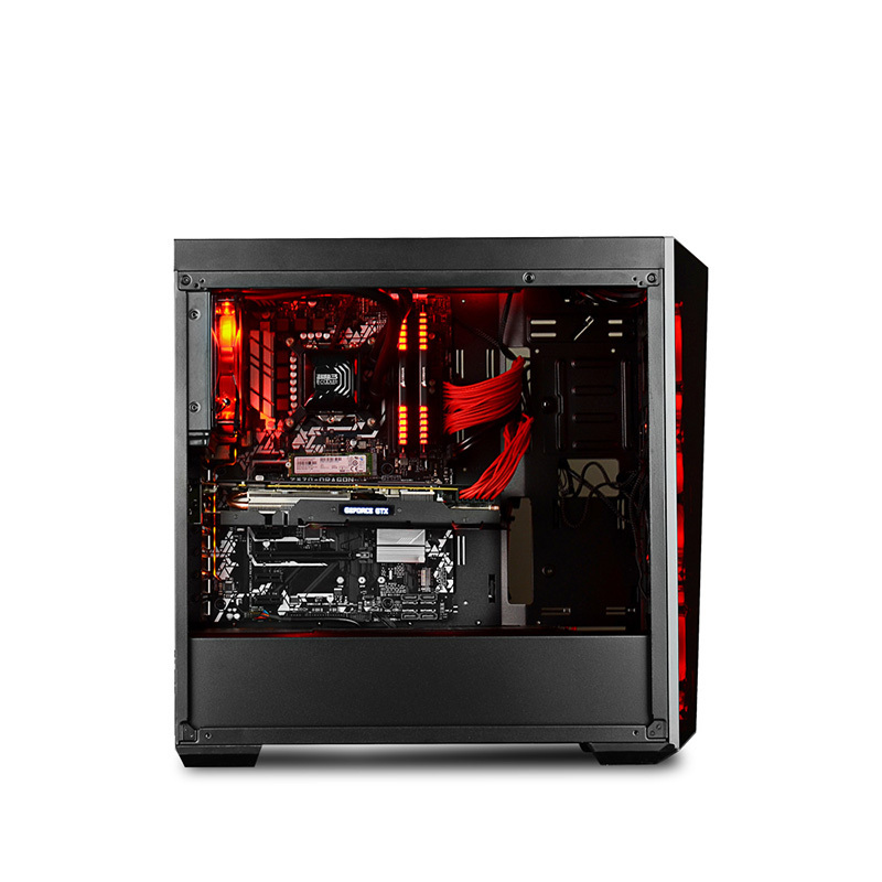 宁美国度 N5E-778K 第9代i7 9700K/ GTX2080/西数240G M.2/高端水冷台式游戏电脑主机DIY组装机