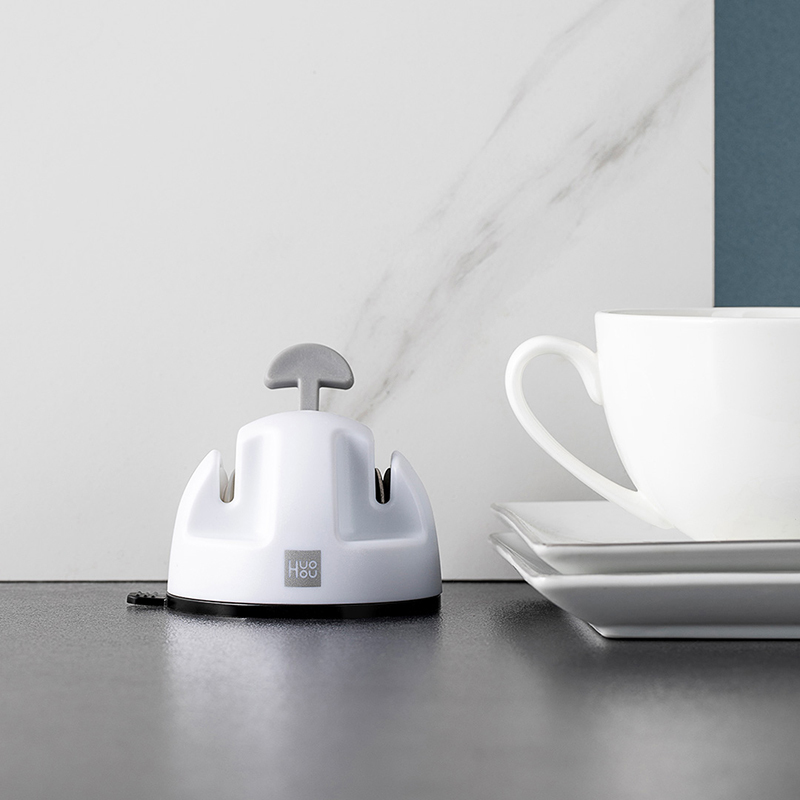 火候迷你双轮磨刀器吸盘固定挂墙多功能磨刀神器切菜刀磨刀石厨房家用